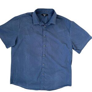 Fashion Nova NovaMen Mens Shirt Blue Size XL Short Sleeves Pre-owned